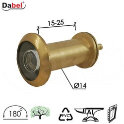 Dabel špijunka za vrata ŠP4033 Ms fi14/15-25mm/180` 180stepeni DBP1 Cene
